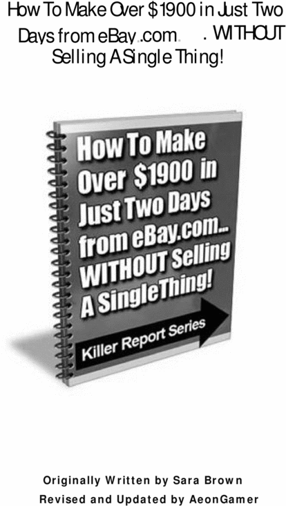 Product picture Make $1900 from Ebay in 2 days.Without Selling anything